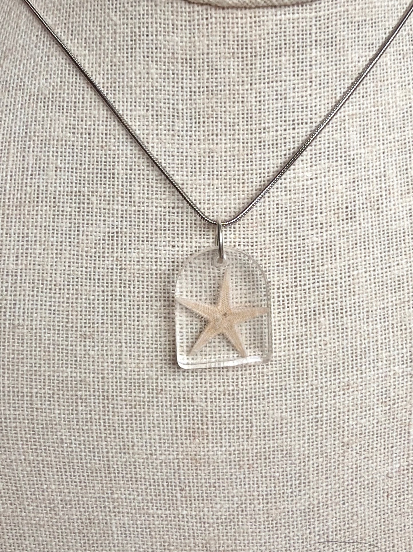 Resin Starfish Necklace