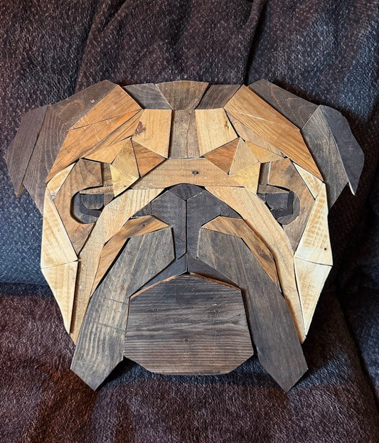 Custom Pallet Wood Dog Portrait