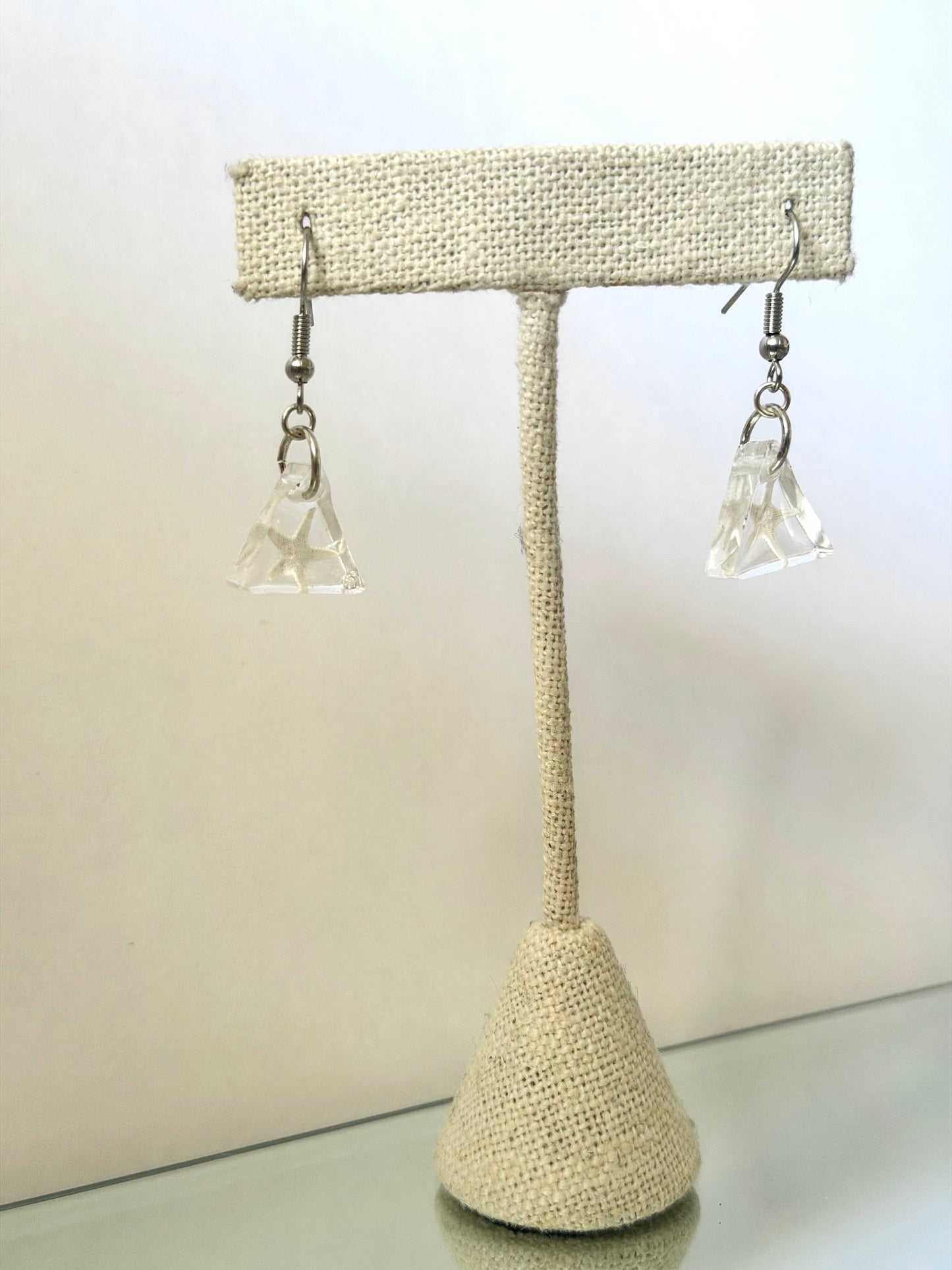 Small Resin Starfish Earrings
