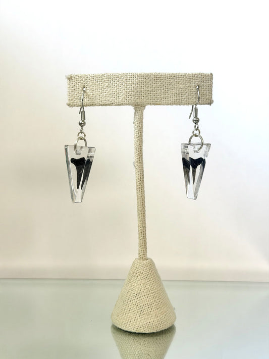 Shark Tooth Resin Earrings