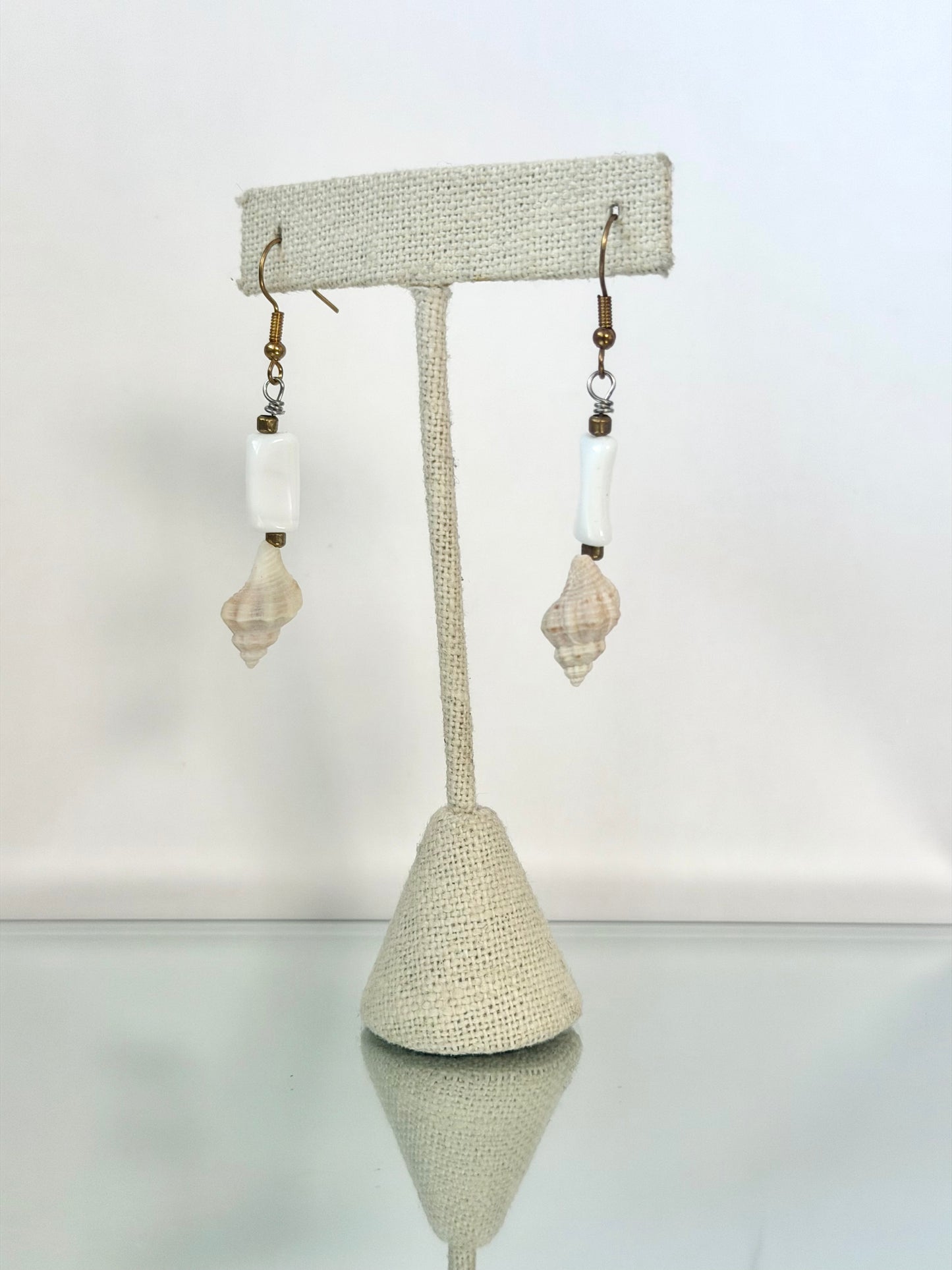 Shell and Bead Earrings