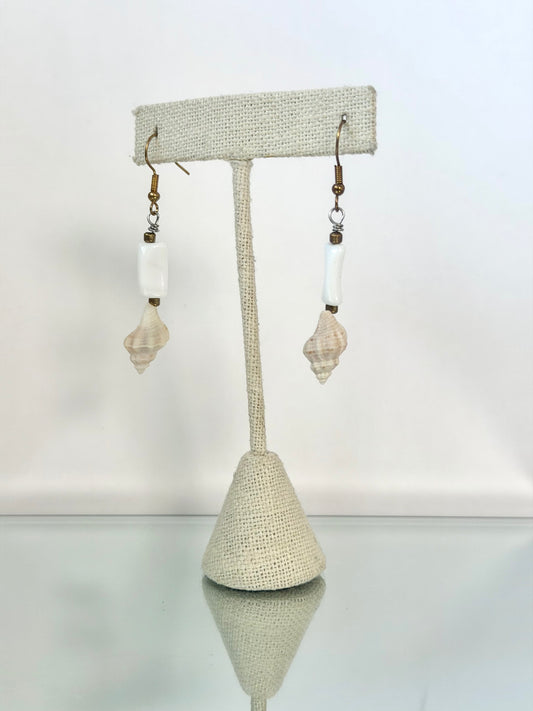 Shell and Bead Earrings
