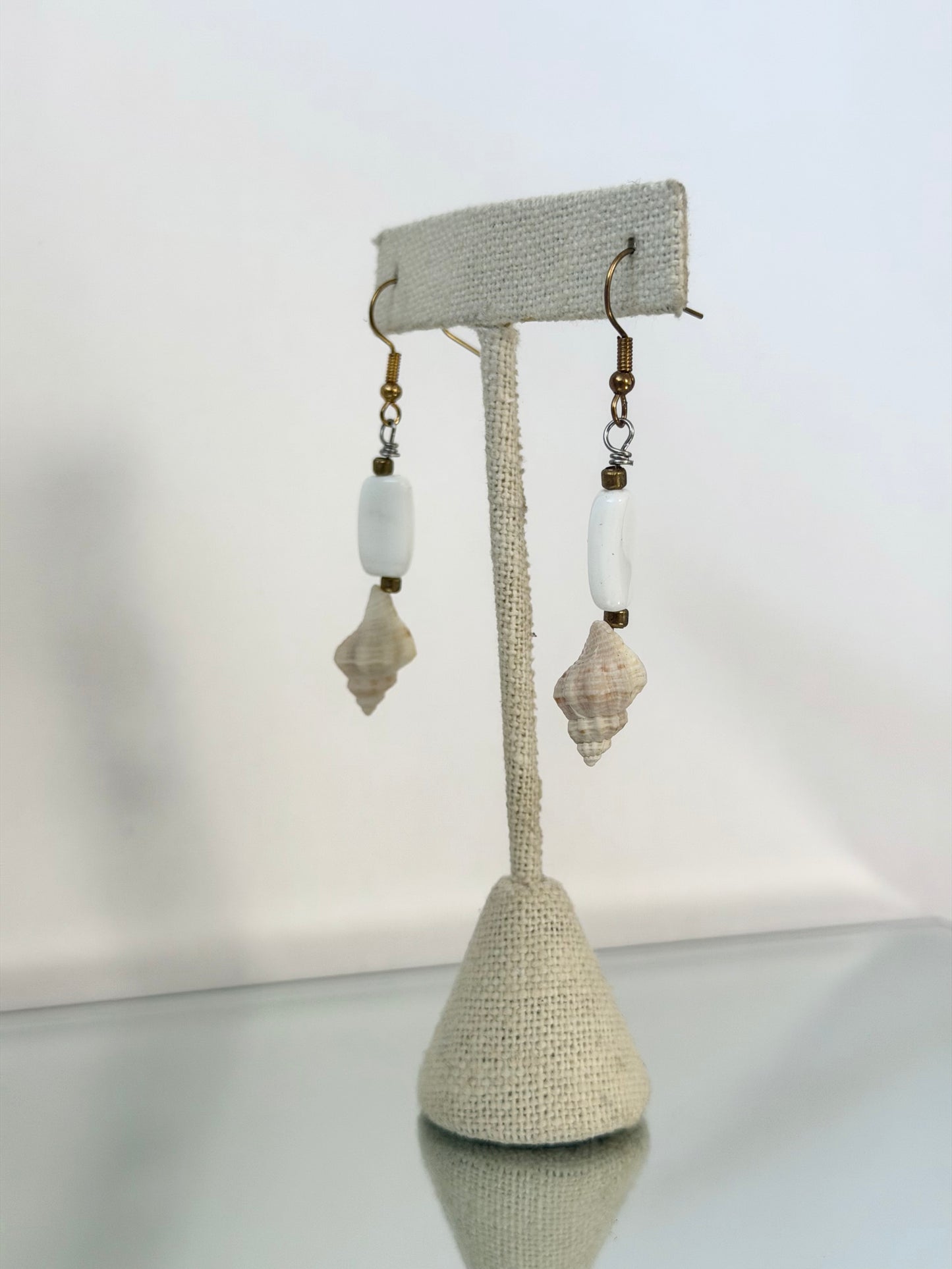Shell and Bead Earrings