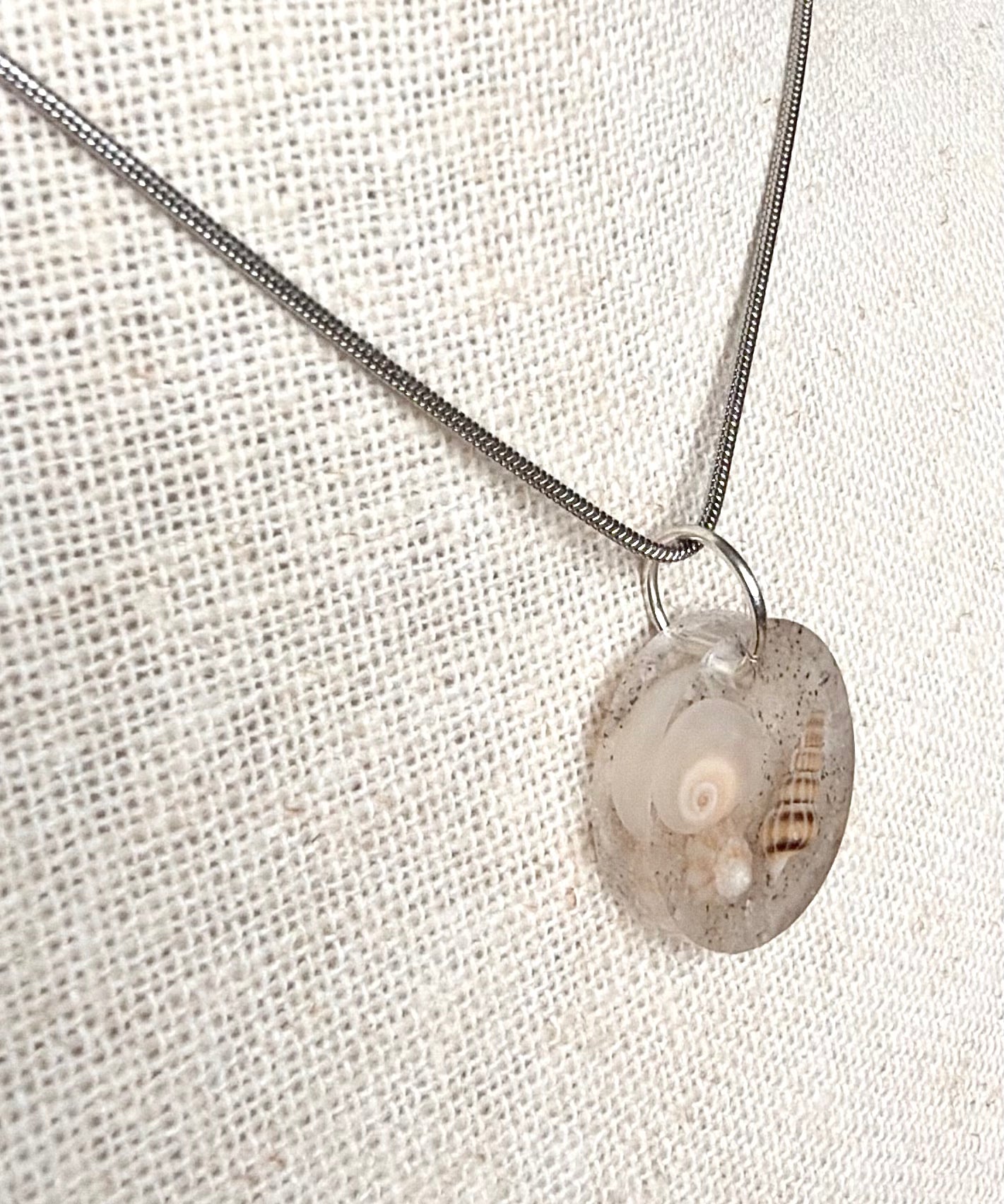 Tide Pool Resin Necklace