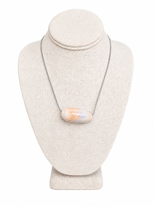 Rainbow Olive Shell Necklace
